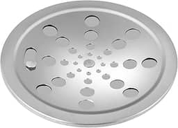 Ralo Grelha Inox Para Banheiro Redondo 15x15 Com Fecho