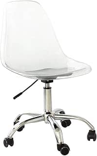 CADEIRA EAMES BOSTON TRANSPARENTE PC COM RODÍZIOS OR DESIGN 1101