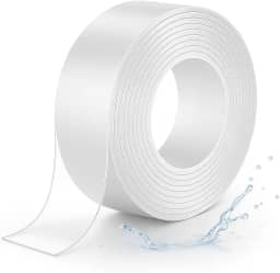 Fita Nano Dupla‑Face Transparente  Extra Forte, Reutilizável e Lavável – Fixação Sem Furos Para Parede Decoração Casa Escritório