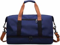 Bolsa grande com EXTENÇÃO para viagem, academia e um grande passeio.(Azul)