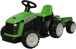 Mini Trator Infantil Elétrico com Reboque Verde, Importway
