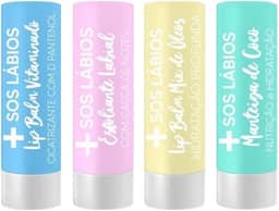 Kit 4 Unidades - Tratamento Intensivo Sos Labios - Recupera E Protege Seus Labios Top Beauty