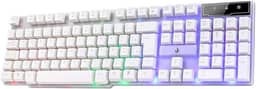 Teclado Gamer Semi - Mecânico Rise Mode G1 Rgb Ptbr (Branco)