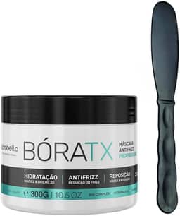 Máscara Capilar Borabella Bóratx 300g - Tratamento Cabelo, Botox, Hidratação Profunda e Brilho de Salão, Anti-Frizz