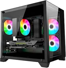 PC Gamer Agaron COMPLETO Ryzen 7 5700X, NVídia GeForce RTX 4060, 16GB RAM, SSD 480GB, Gabinete Aquário, Lateral Vidro -