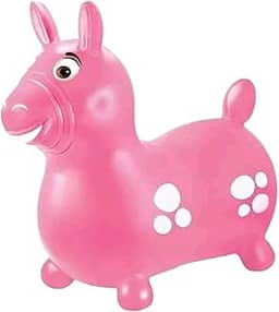 Lider Brinquedos Cavalinho Infantil, Vinil, Rosa, 52x51 cm