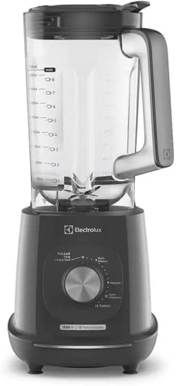 Liquidificador Electrolux 1500W 3,2L Pulsar 3 em 1 15receitas pre-programadas Efficient com TriForce 15 Velocidades Cinza EBL1500 127V
