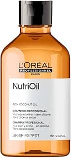 L'Oréal Professionnel Shampoo NutriOil, Para nutrição e brilho, Enriquecido com óleo de coco, com textura leve e para todos os tipos de cabelo, Cabelos mais macios e com muito mais brilho, 300ml