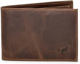 Carteira Masculina Slim Pequena Luxo Couro Legítimo Natural (Marrom)