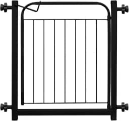 Portão Pet Segurança para Cães e Bebês Largo 69 a 84cm C/Extensor 10cm Cor Preto