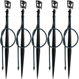 Micro Aspersores Irrigacao Com Haste E Microtubo 10 Unidades Branco