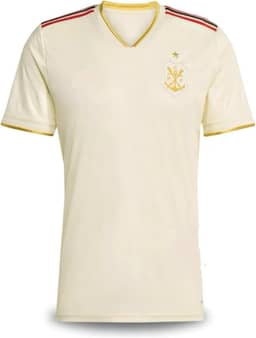 CAMISA DE TIME FLAMENGO BEJE 2025/26 CAMISETA DE FUTEBOL MASCULINO