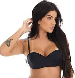 Sutiã Tomara Que Caia Com Bojo Alça Removível Fristyle Poliamida Feminino Adulto