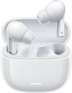 Xiaomi Fones de ouvido Redmi Buds 6 Lite Hybrid ANC sem fio, cancelamento ativo de ruído até 40 dB, reprodução de música em 38 horas, modo equalizador personalizado, compatível com Google Fast Par