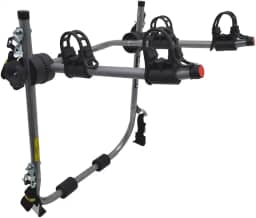 Suporte para bike Transbike 2 bicicletas POP Prata tira Preta Sedan Hatch