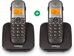 Telefone Sem Fio Digital com Ramal Adicional TS 5122 Preto Intelbras
