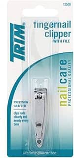 TRIM CORTADOR UNHA MAO C/CORRENTE, Trim, Trim cortador de unhas da mao com corrente 44898, Prata