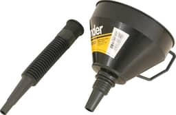 Funil Plástico, Bico Flexível, Preto, 160 Mm, Vonder