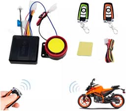 Sistema de Alarme Antifurto para Moto com Controle Remoto, 2 Controles, Sensor de Vibração
