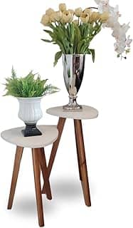 Conjunto de Mesa de Canto organica Paris white- 2 Unidades