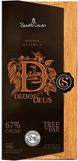 Tablete Dedo De Deus 67% Cacau 100G Cacau Show