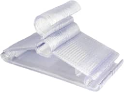 Cabides De Acrilico Transparente Antiderrapantes Multiuso Com 50 Unidades Antideslizante Reforçado |Feito de Material Virgem de Acrílico| Cabides para Calças, Camisas, Camisetas, Ternos