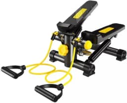 Mini Stepper Compacto 3 Em 1 Com Corda Simulador De Caminhada