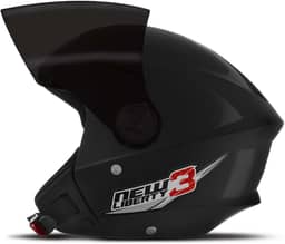 CAPACETE ABERTO PRO TORK NEW LIBERTY 3 SOLID PRETO TAM. 60 VIS. FUMÊ