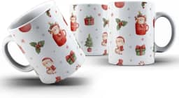 Genérico Caneca Xícara de Feliz Natal Um Presente Criativo Cesta Café 325ml Porcelana de Qualidade