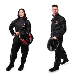 Capa de Chuva para Motociclista Modelo Feminino Preto (G)