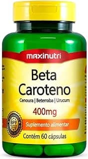 Beta Caroteno 400mg - 60 Cáps, Maxinutri