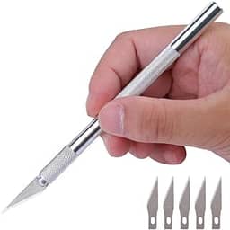 Estilete de Precisão Tipo Bisturi C/ 6 Lâminas P Artesanato