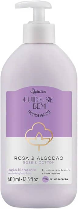Cuide-se Bem Rosa E Algodão Loção Hidratante Desodorante 400ml