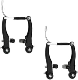 Freio Bicicleta V-BRAKE Aluminio Preto Fosco Diant + TRAS (logan)