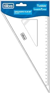 Tilibra - Esquadro Escolar Escaleno N.26 60° Académie, Transparente