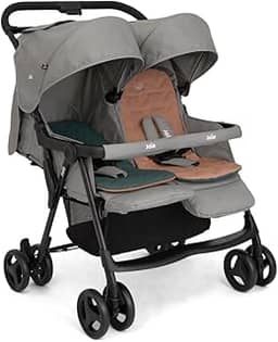 Carrinho De Bebe Duplo Para Gêmeos Passeio Reclinavel