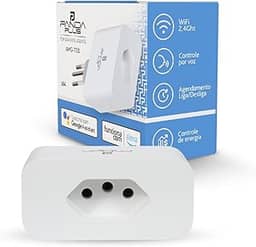 Tomada Inteligente Wifi 10A Até 16A Medidor Consumo Tuya PandaPlus Smartlife Alexa Google Comando Por Voz e App Bivolt 3680W