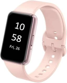 SAMSUNG Galaxy FIT 3 [2024] Tela AMOLED de 1,6 polegadas | Vida útil da bateria de 14 dias | Mais de 100 mostradores de relógio | Mais de 100 modos de exercício | Modelo internacional - (rosa)