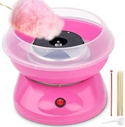 Mini Máquina de Algodão Doce 220v, Máquina de Algodão Doce (Rosa), Mini Máquinas Elétricas PortáTeis de Algodão Doce, Máquina de Algodão Doce para Casa, Máquina Elétrica de Marshmallow