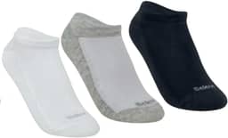 Kit 3 Pares Meia Sapatilha Invisível C/Pontos de Transpiração Unissex Selene Adulto