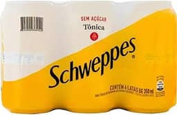 Pack de Schweppes Tônica Sem Açúcar 350ml 6 unidades