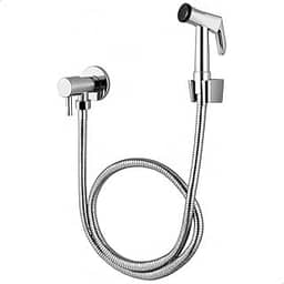 SOFTINOX Ducha Higiênica Banheiro Lavabo Completa em Metal Cromado 1/4 de Volta – Gatilho em Metal, Mangueira 1,20m, Acabamento Moderno e Alta Durabilidade