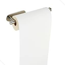Porta Rolo Papel Toalha Cozinha de Parede em Aço Inox Fixação Adesiva Sem Furo