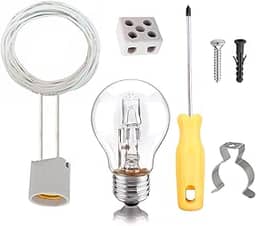 Kit Lâmpada Extra Forte Para Churrasqueira Fio 4 metros 110v
