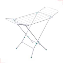 Varal Portátil De Chão Com Abas Dobráveis Não Enferruja (Branco)