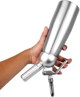 Garrafa Sifão Chantilly Gourmet Profissional 500ml 3 Bicos