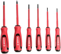 Jogo Chave Isolada 1000V Eletricista NR10 Fenda Philips 6Pçs