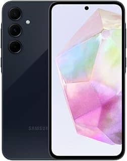 Samsung Galaxy A35 5G, Câmera Tripla Traseira de até 50MP, Selfie de 13MP, Nightography, Apagador de objetos, Design em vidro, IP67, Tela Super AMOLED de 6.6' 120Hz Vision Booster, 256GB - Azul Escuro