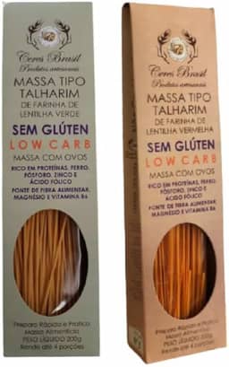 Kit 2 Talharim Lentilha Ceres: Lentilha Vermelha, Verde