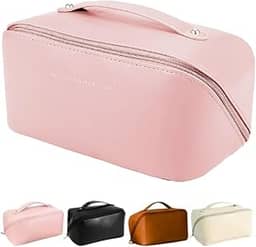 Bolsa Necessaire Feminina Organizador Maquiagem Viagem Blogueira cosméticos Bolsa Cosmética-Lene (Rosa)